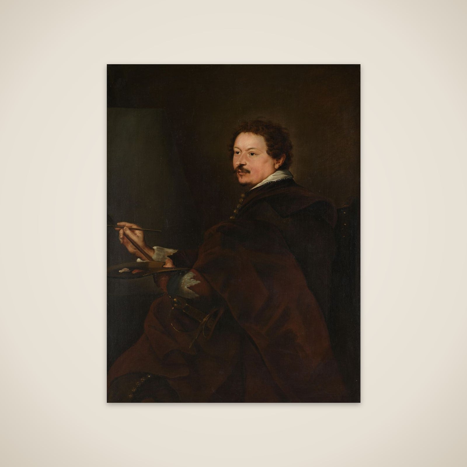 Portrait of Andries van Eertvelt (1590-1652) unframed print