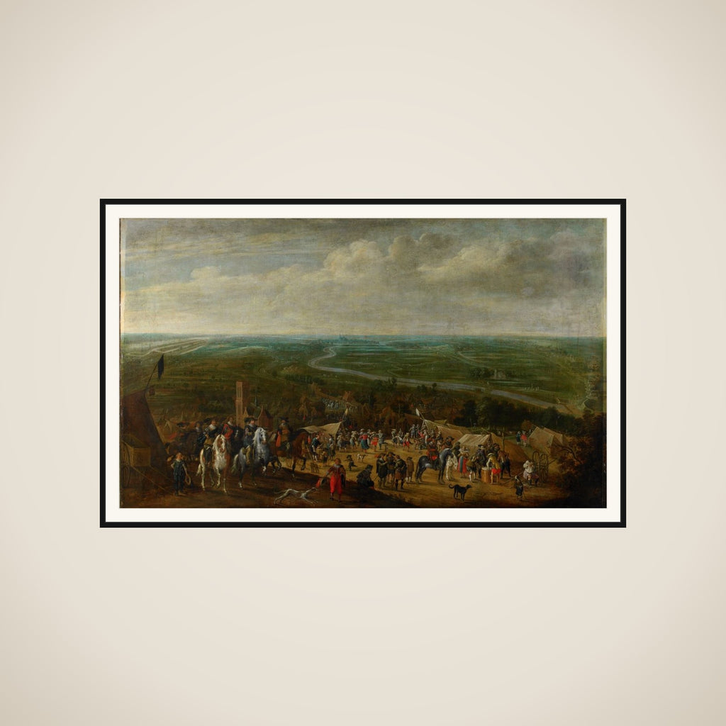 Prince Frederik Hendrik at the Siege of 's-Hertogenbosch, 1629 framed