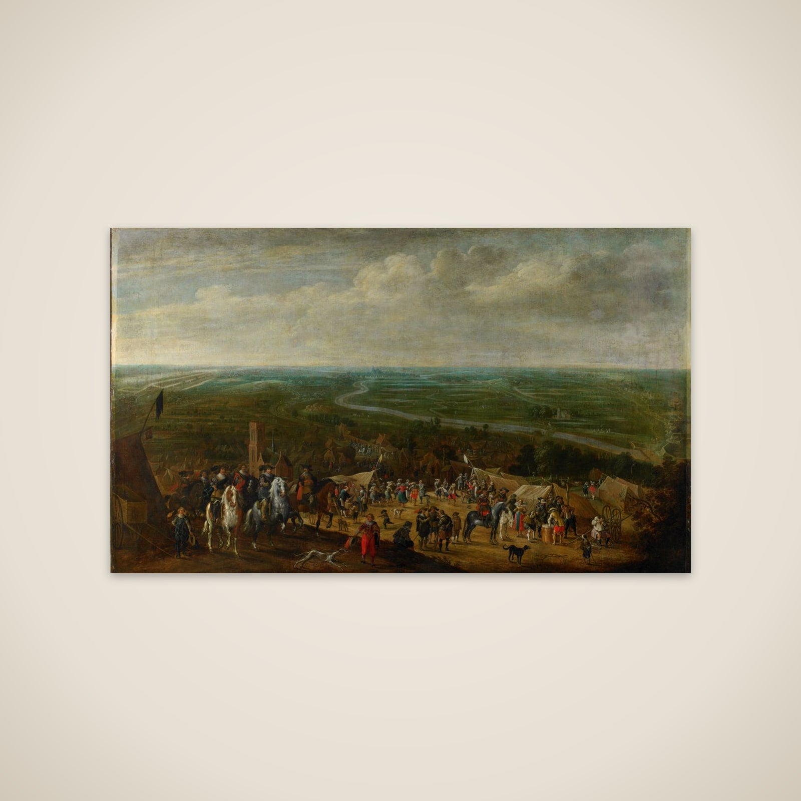 Prince Frederik Hendrik at the Siege of 's-Hertogenbosch, 1629 unframed print