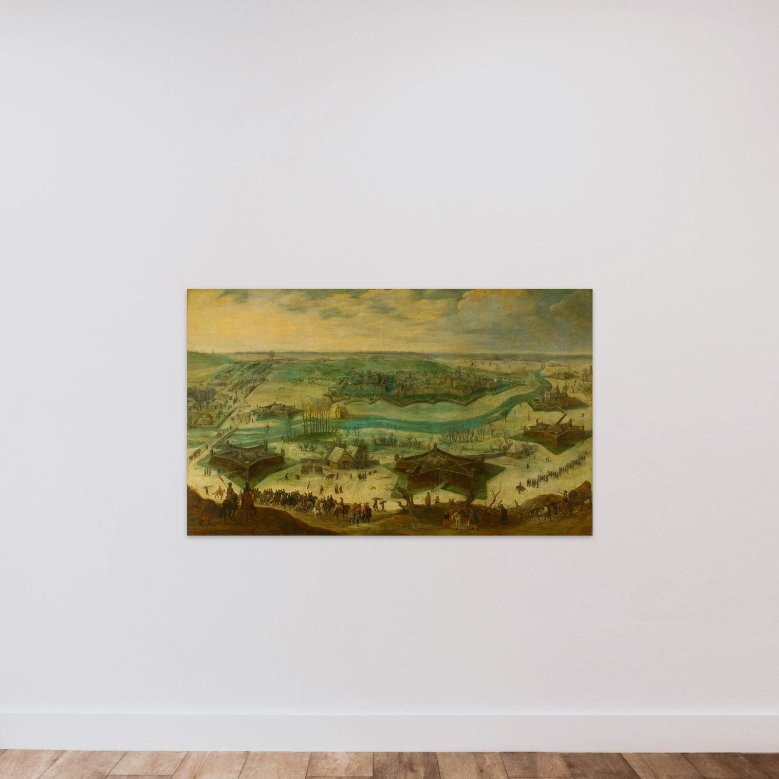 The Siege of Jülich, 1621-22 unframed — shown to scale