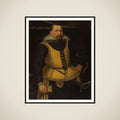 Portrait of Karel van der Hoeven framed