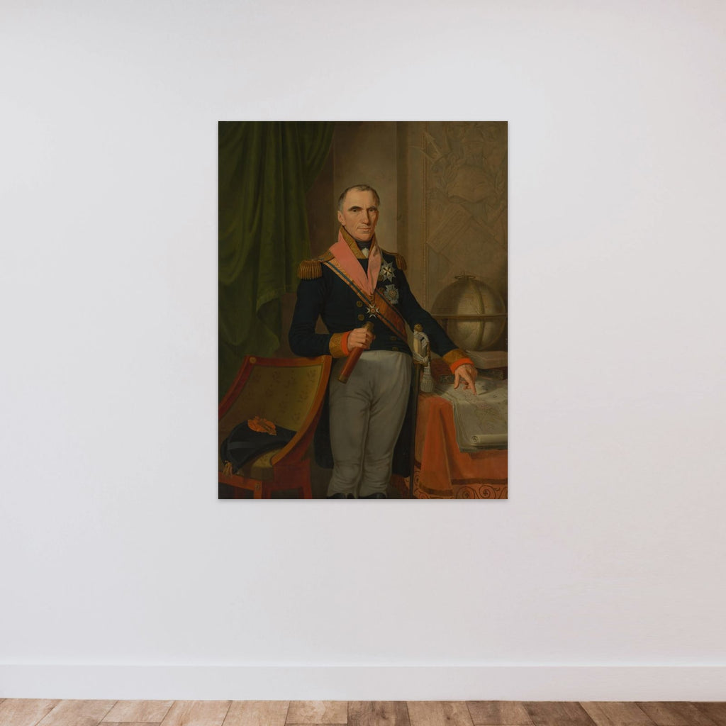 Jonkheer Theodorus Frederik van Capellen (1762-1824), Vice Admiral unframed — shown to scale