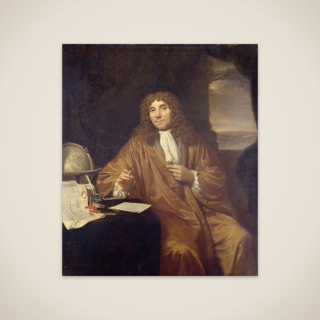 Portrait of Anthonie van Leeuwenhoek, Natural Philosopher and Zoologist in Delft unframed print