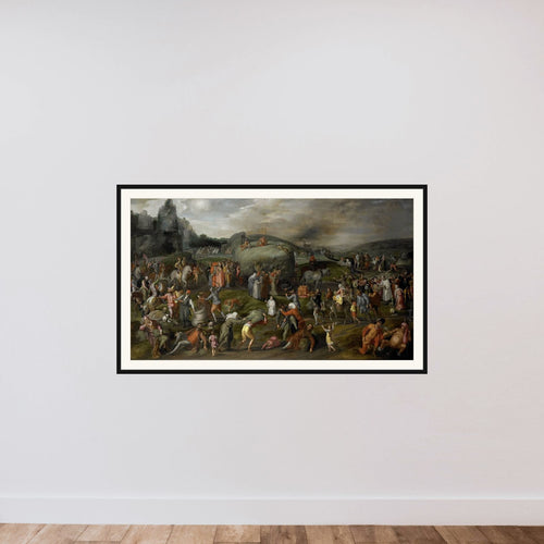 Allegory of Abuses by the Authorities of Church and State framed — shown to scale