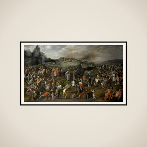 Allegory of Abuses by the Authorities of Church and State framed