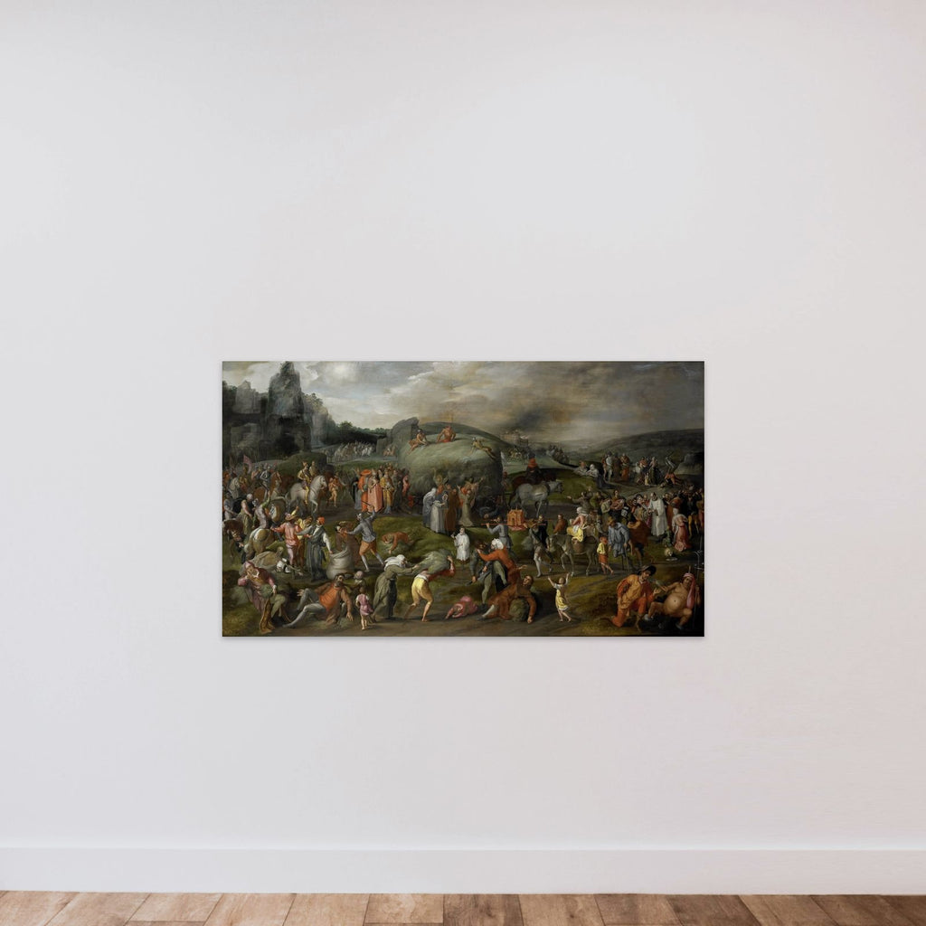 Allegory of Abuses by the Authorities of Church and State unframed — shown to scale