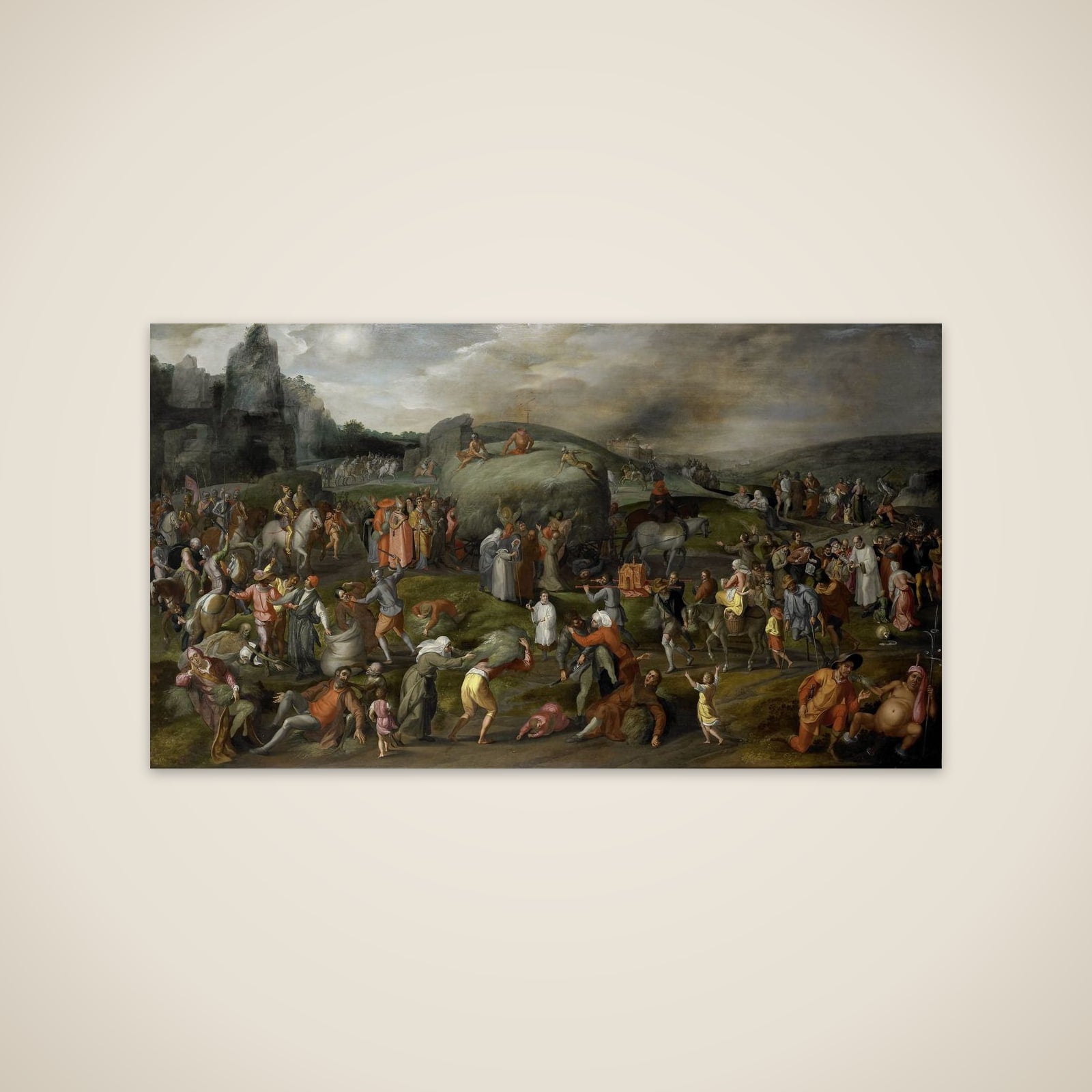 Allegory of Abuses by the Authorities of Church and State unframed print