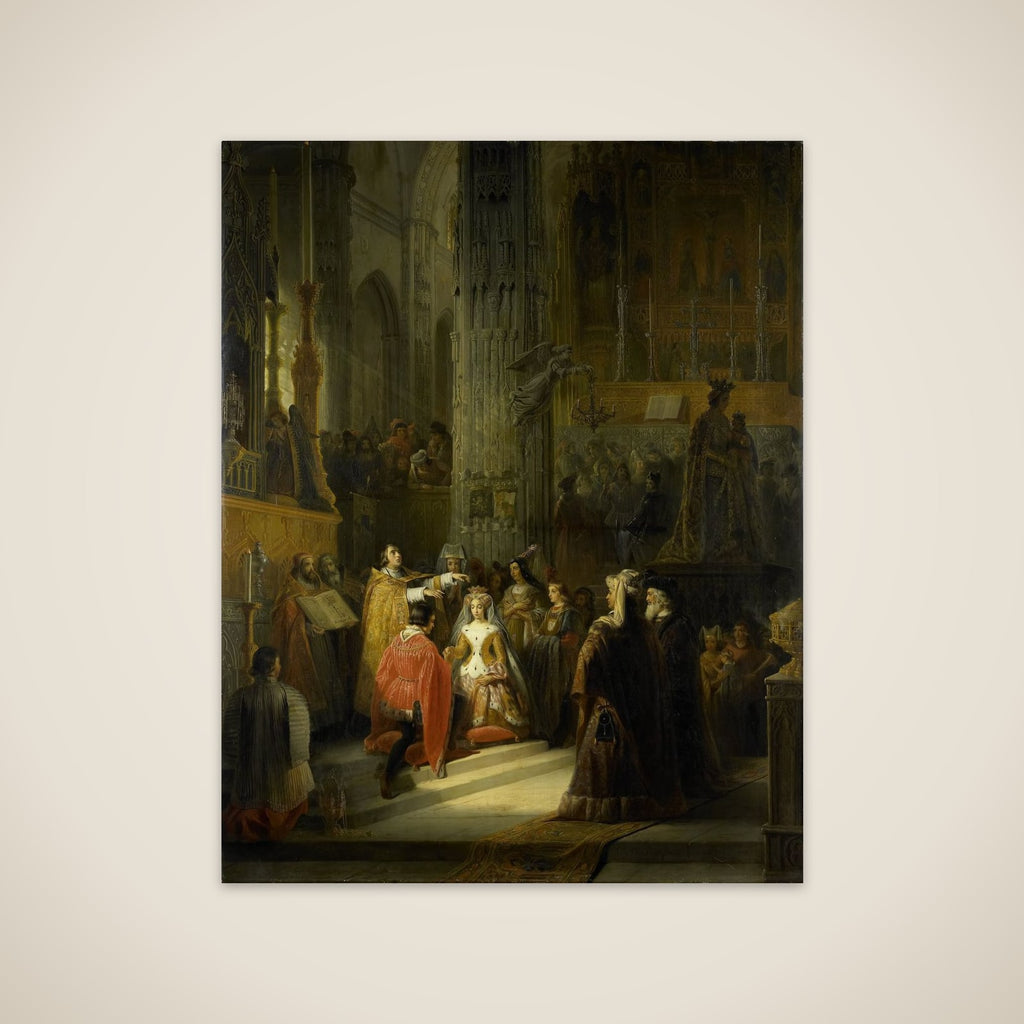 The Wedding of Jacoba of Bavaria, Countess of Holland, and Jan IV, Duke of Brabant, 10 March 1418 unframed print