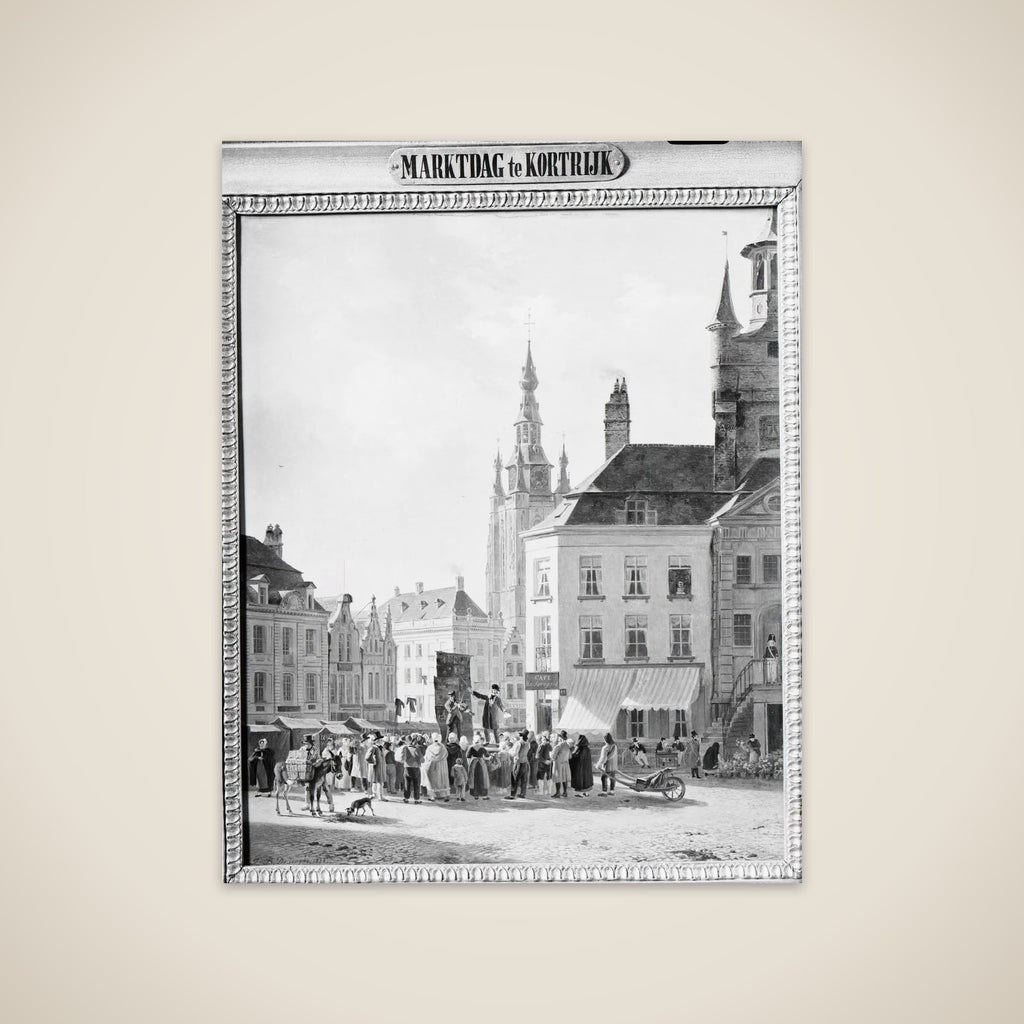 Market Day in Courtrai unframed print