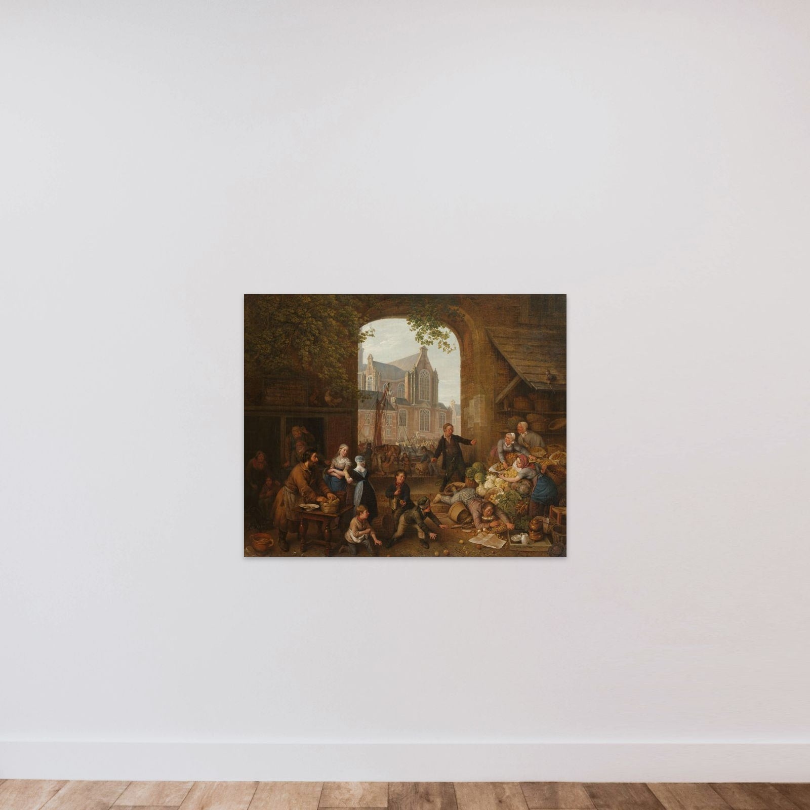 Two Drunkards at the Market near the Westerkerk in Amsterdam unframed — shown to scale
