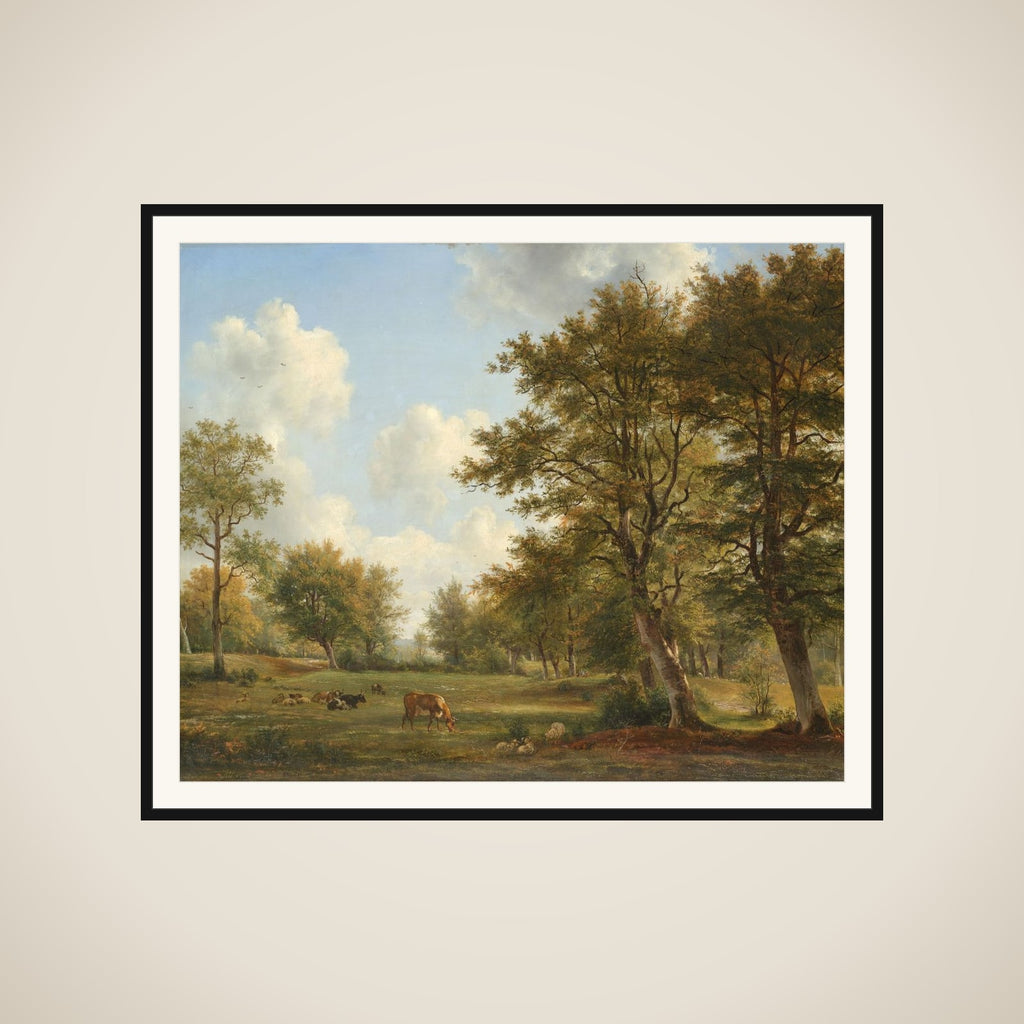 Landscape near Hilversum framed