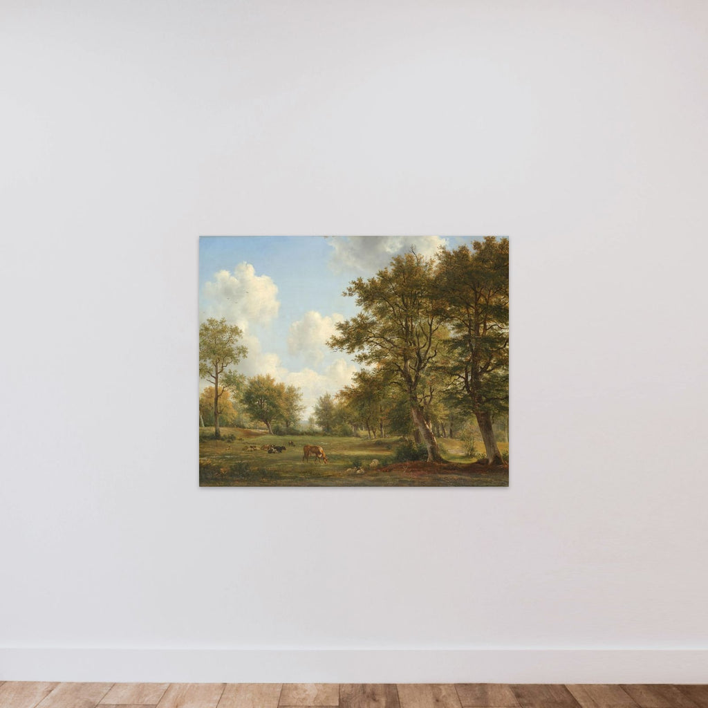 Landscape near Hilversum unframed — shown to scale