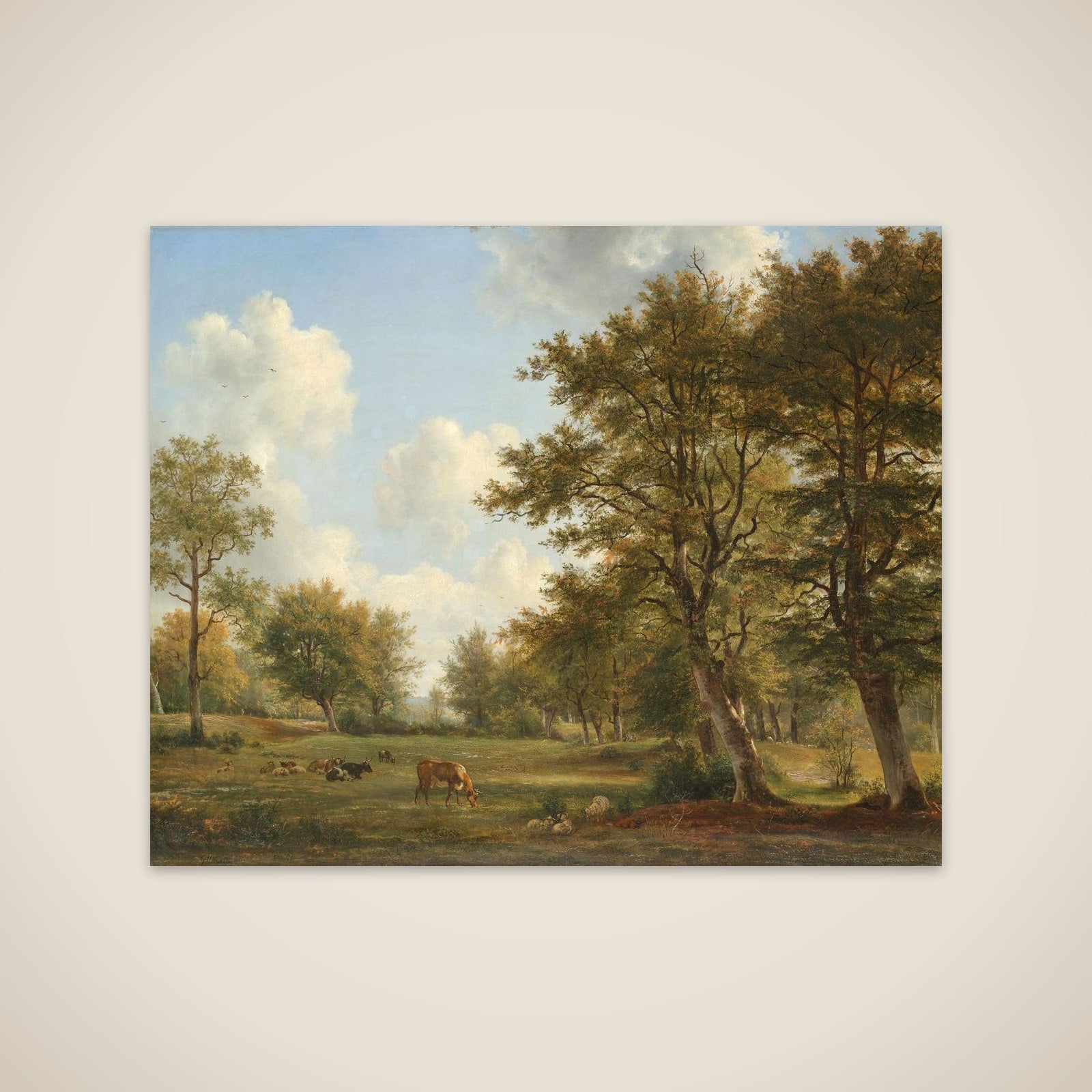 Landscape near Hilversum unframed print