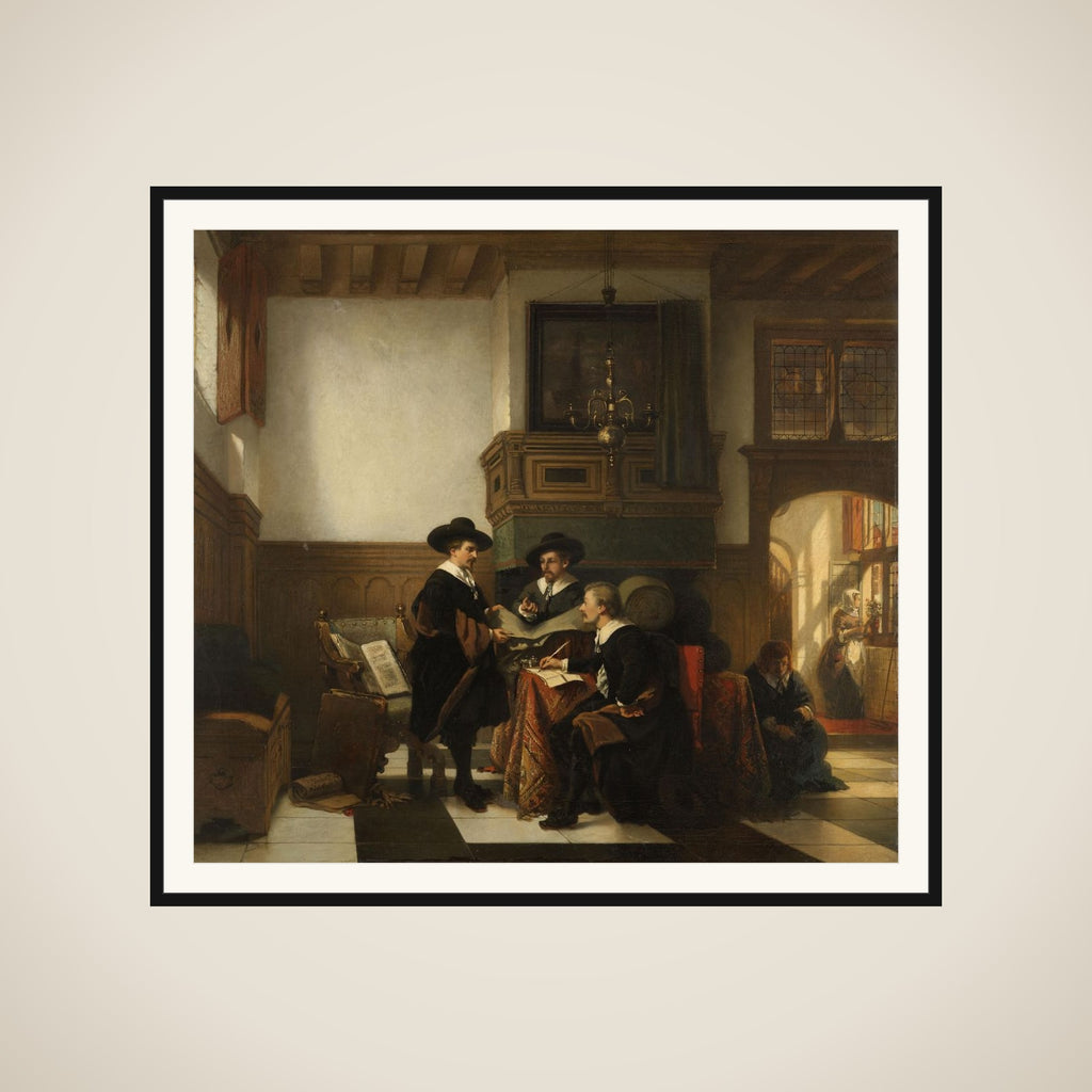 De staalmeesters van de Leidse Saaihal framed