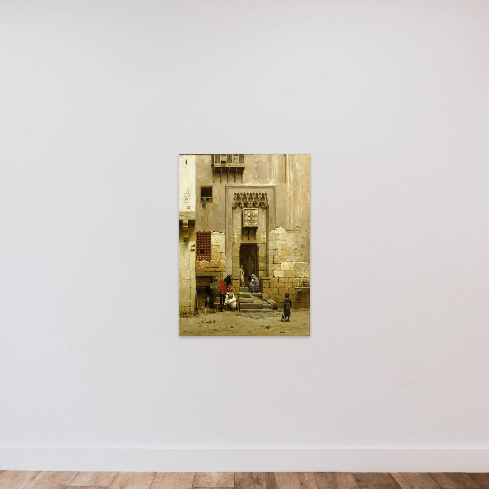 The Courtyard of a house in Cairo unframed — shown to scale