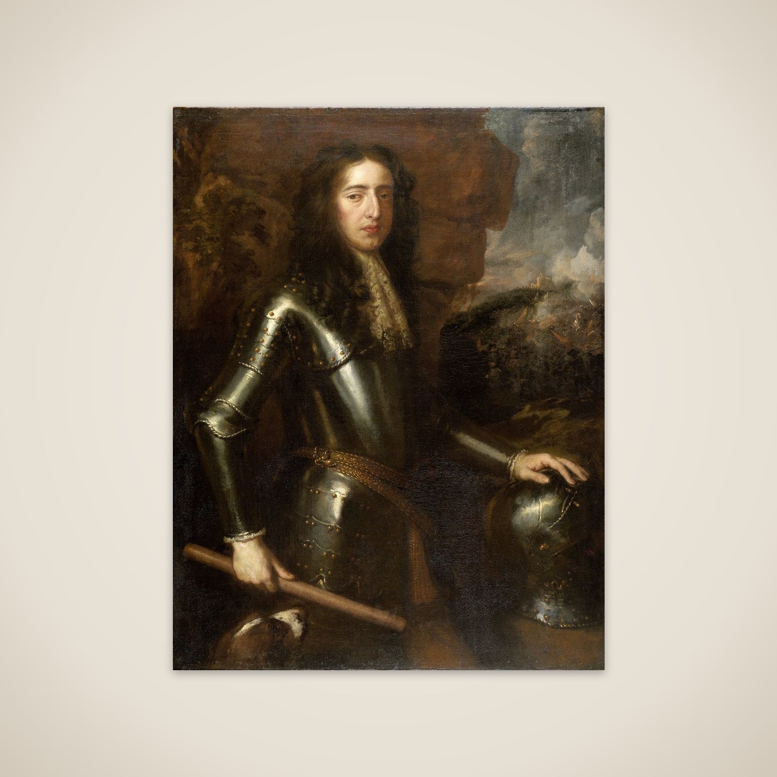 Portrait of William III (1650-1702), Prince of Orange unframed print