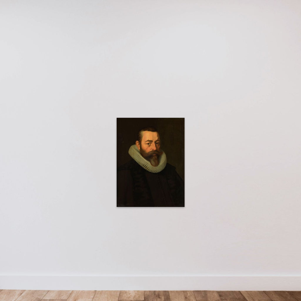 Portrait of Pieter Dircksz Hasselaer (1554-1616) unframed — shown to scale