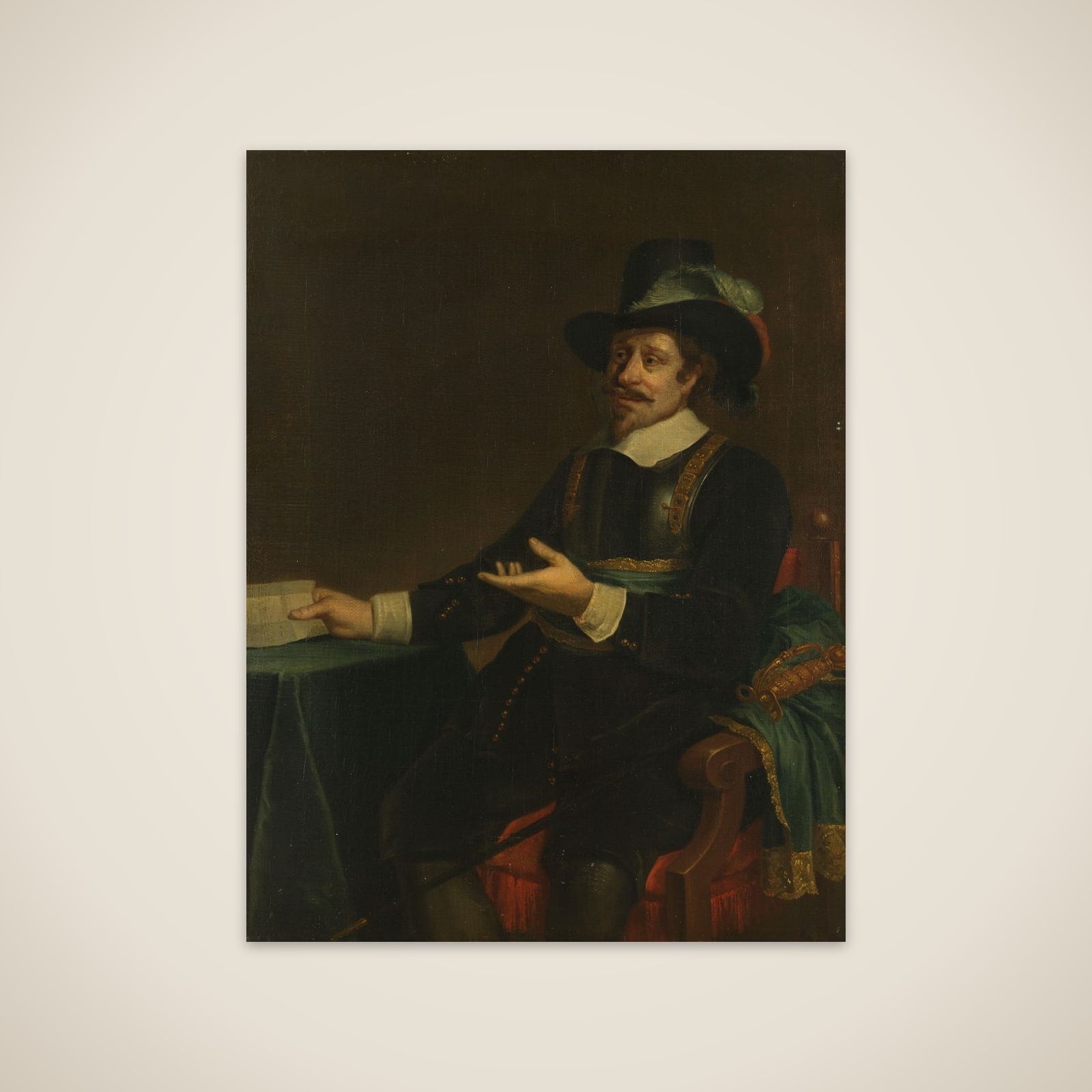 Portrait of Jan van de Poll, Burgomaster of Amsterdam unframed print