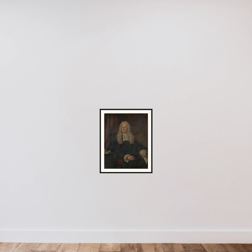 Portrait of Harmen Hendrik van de Poll, Burgomaster of Amsterdam framed — shown to scale