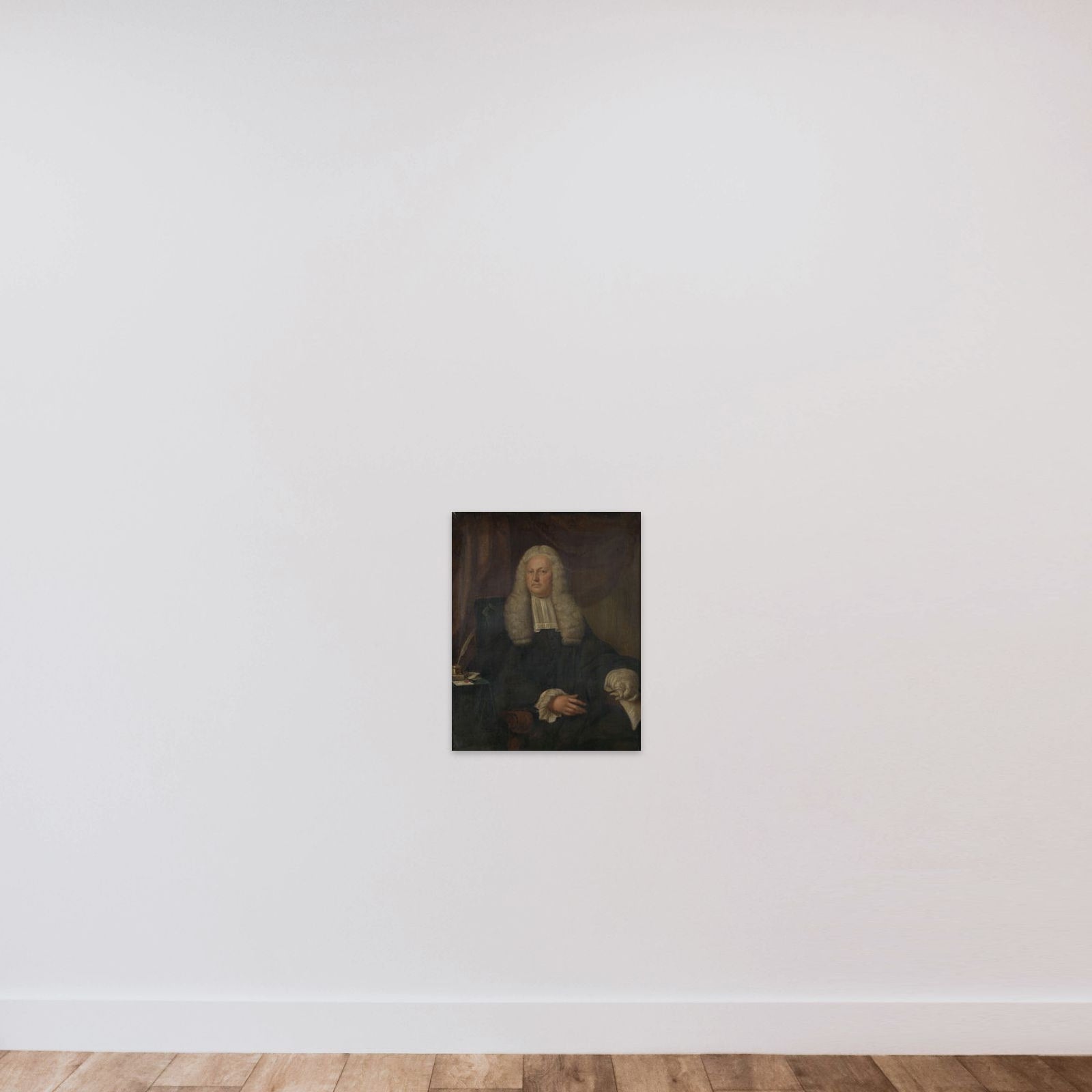 Portrait of Harmen Hendrik van de Poll, Burgomaster of Amsterdam unframed — shown to scale