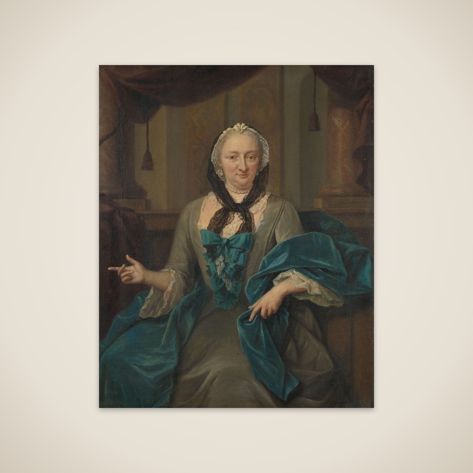 Portrait of Margaretha Trip, Wife of Hendrik van de Poll unframed print