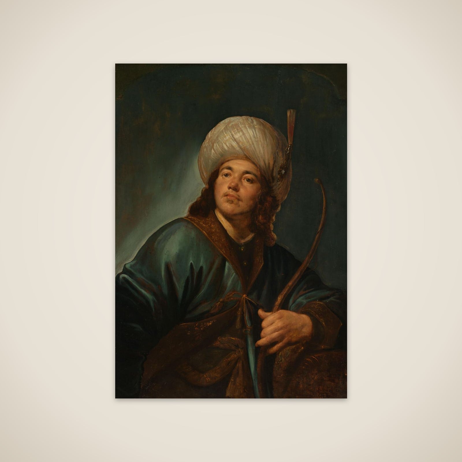 An Oriental unframed print