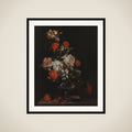 Still Life with Flowers framed