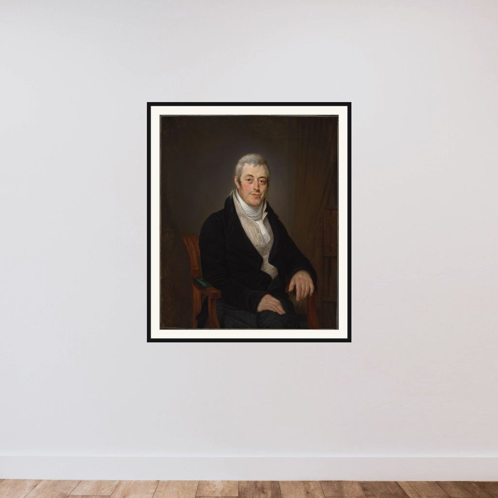 Portrait of Jonas Daniel Meijer (1780-1834) framed — shown to scale