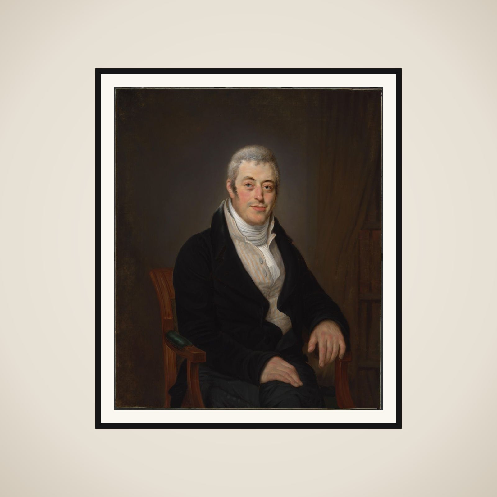Portrait of Jonas Daniel Meijer (1780-1834) framed