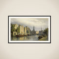 The Singel, Amsterdam, looking towards the Mint. framed