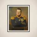 Portrait of Baron David Hendrik Chassé, Lieutenant-General framed