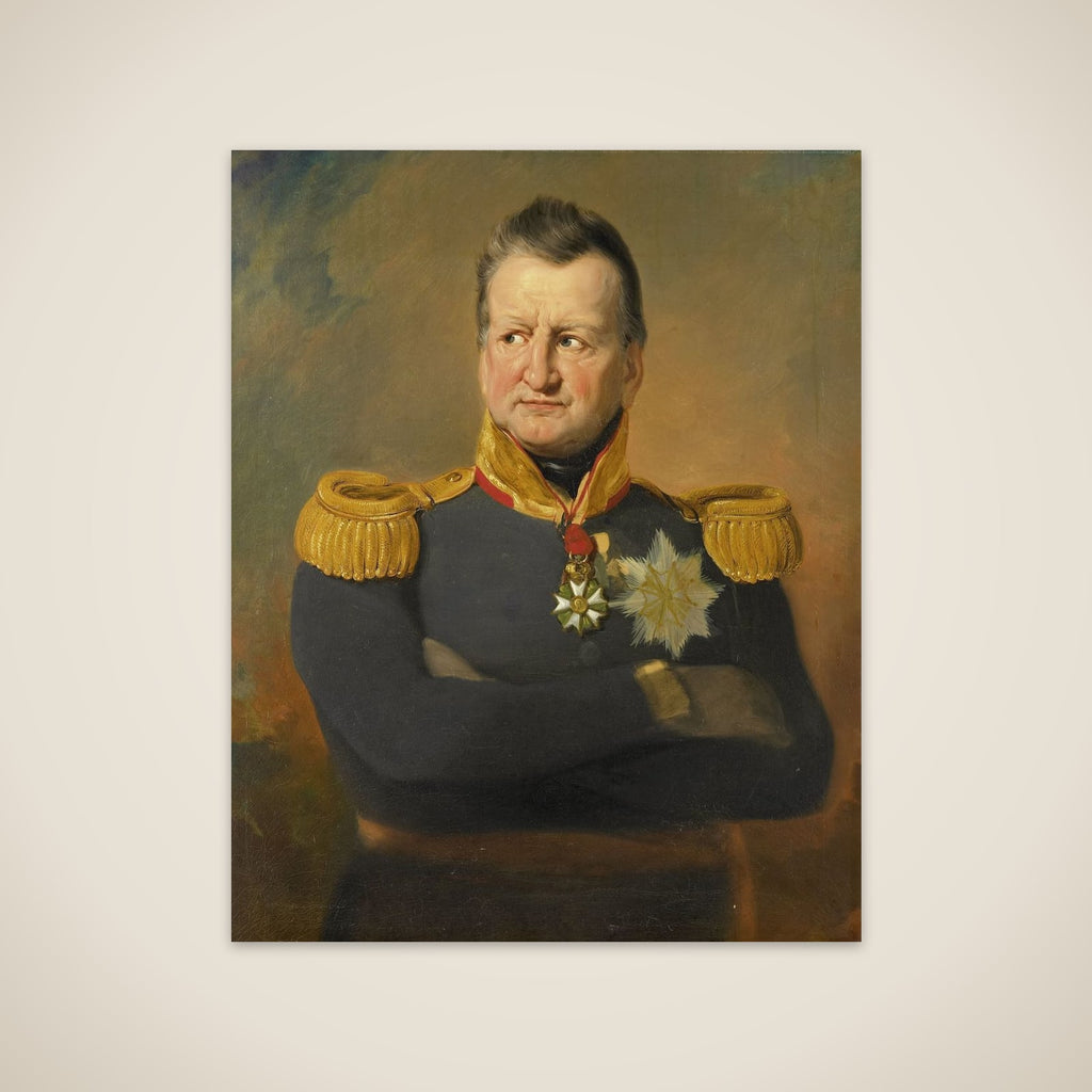 Portrait of Baron David Hendrik Chassé, Lieutenant-General unframed print