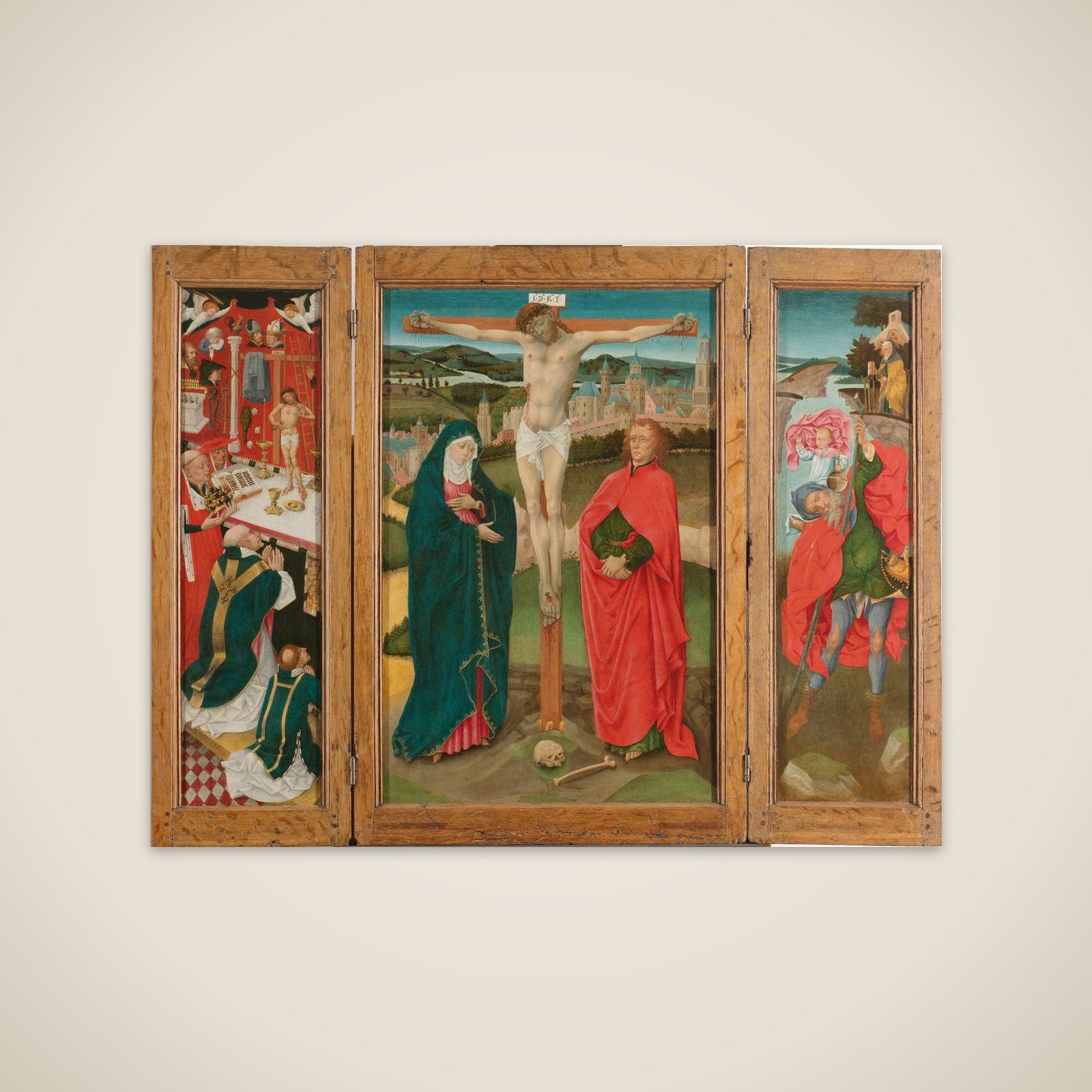 Triptych with the Crucifixion unframed print