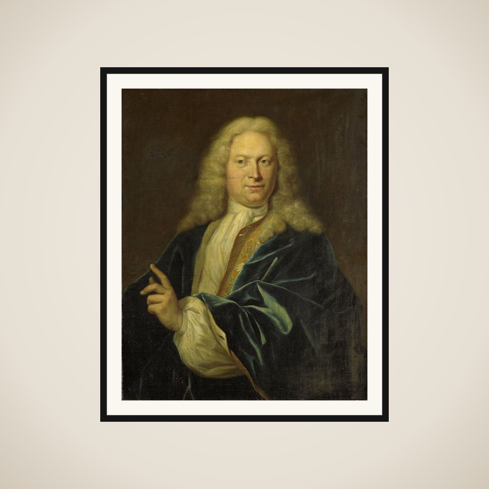 Portrait of Jan Hendrik van Heemskerck, Count of the Holy Roman Empire, Lord of Achttienhoven, Den Bosch and Eyndschoten, Captain of the Citizenry of Amsterdam (Johan Hendrik Graaf Van Heemskerk) framed