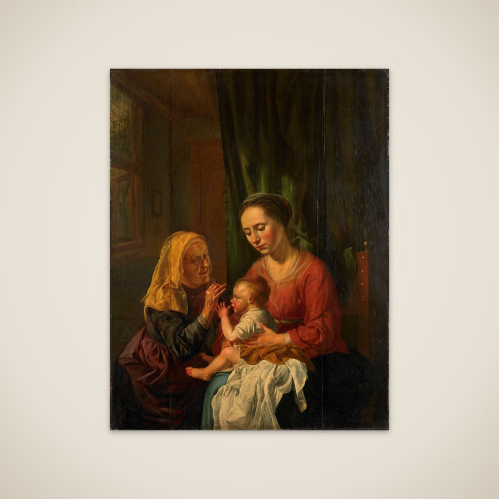 Madonna and Child with St Anne unframed print