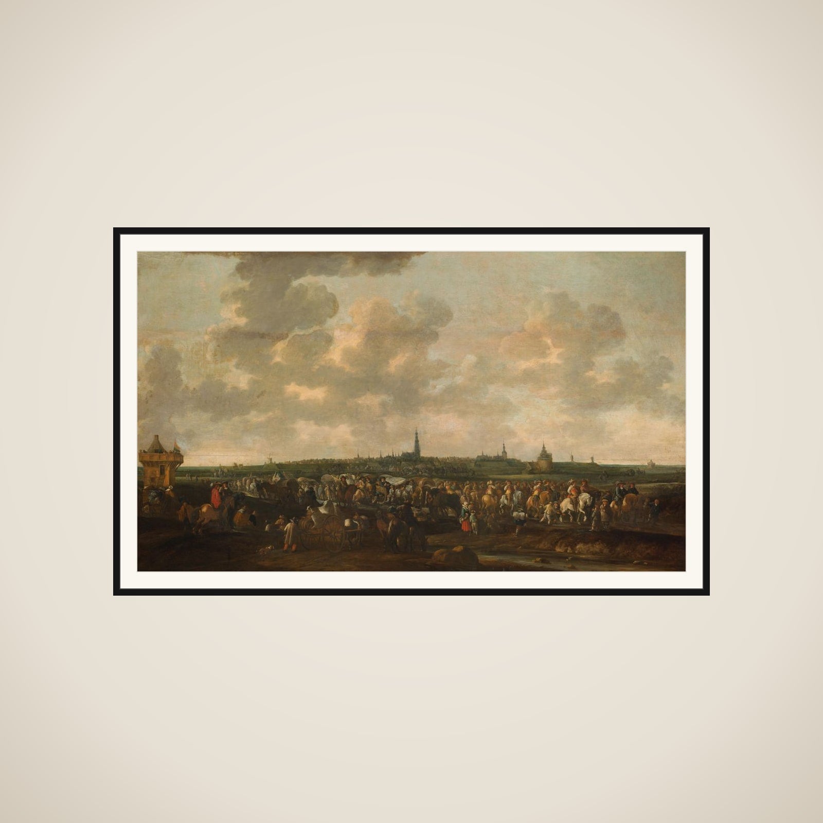 Departure of Spanish Occupation Troops from Breda, October 10, 1637 framed