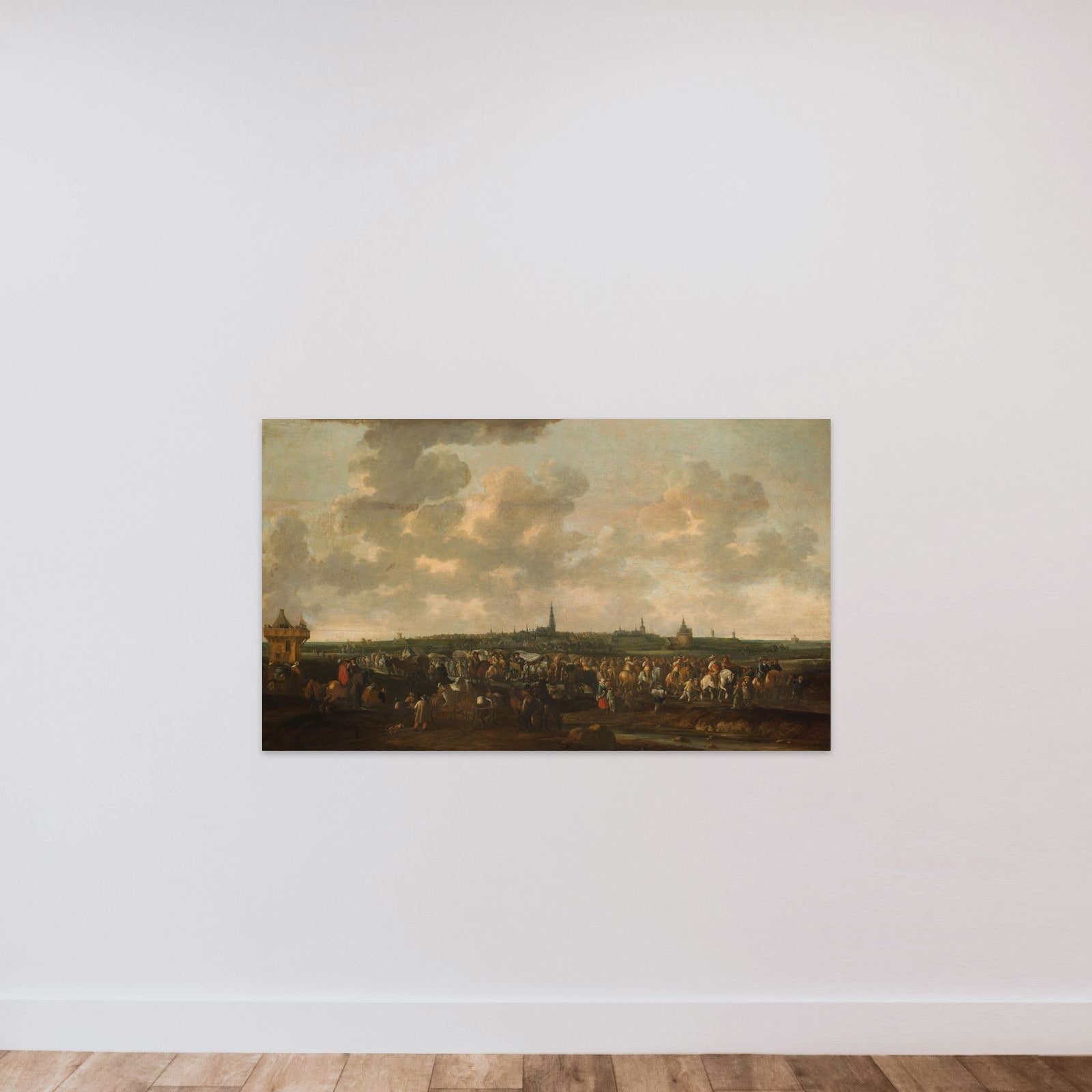 Departure of Spanish Occupation Troops from Breda, October 10, 1637 unframed — shown to scale