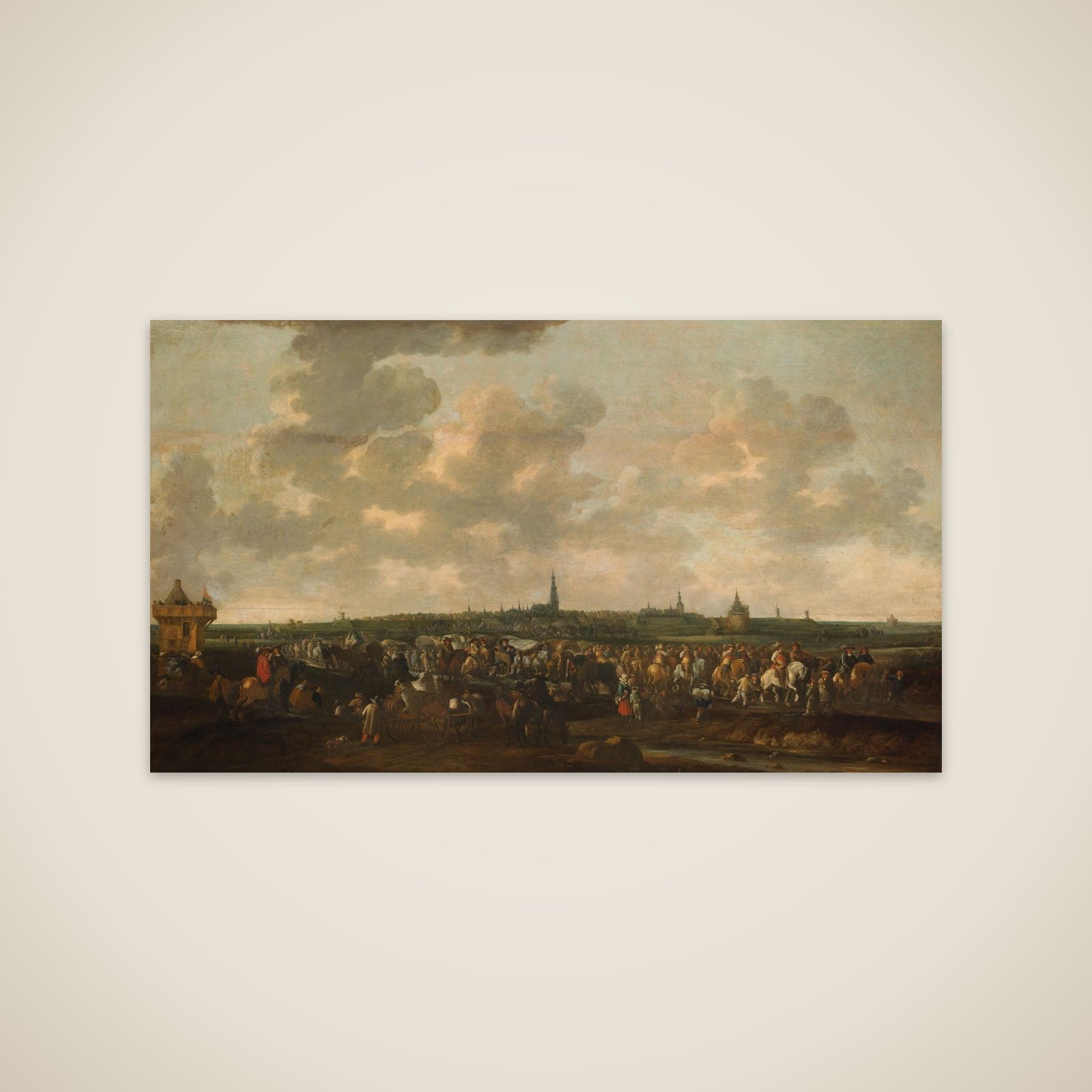 Departure of Spanish Occupation Troops from Breda, October 10, 1637 unframed print