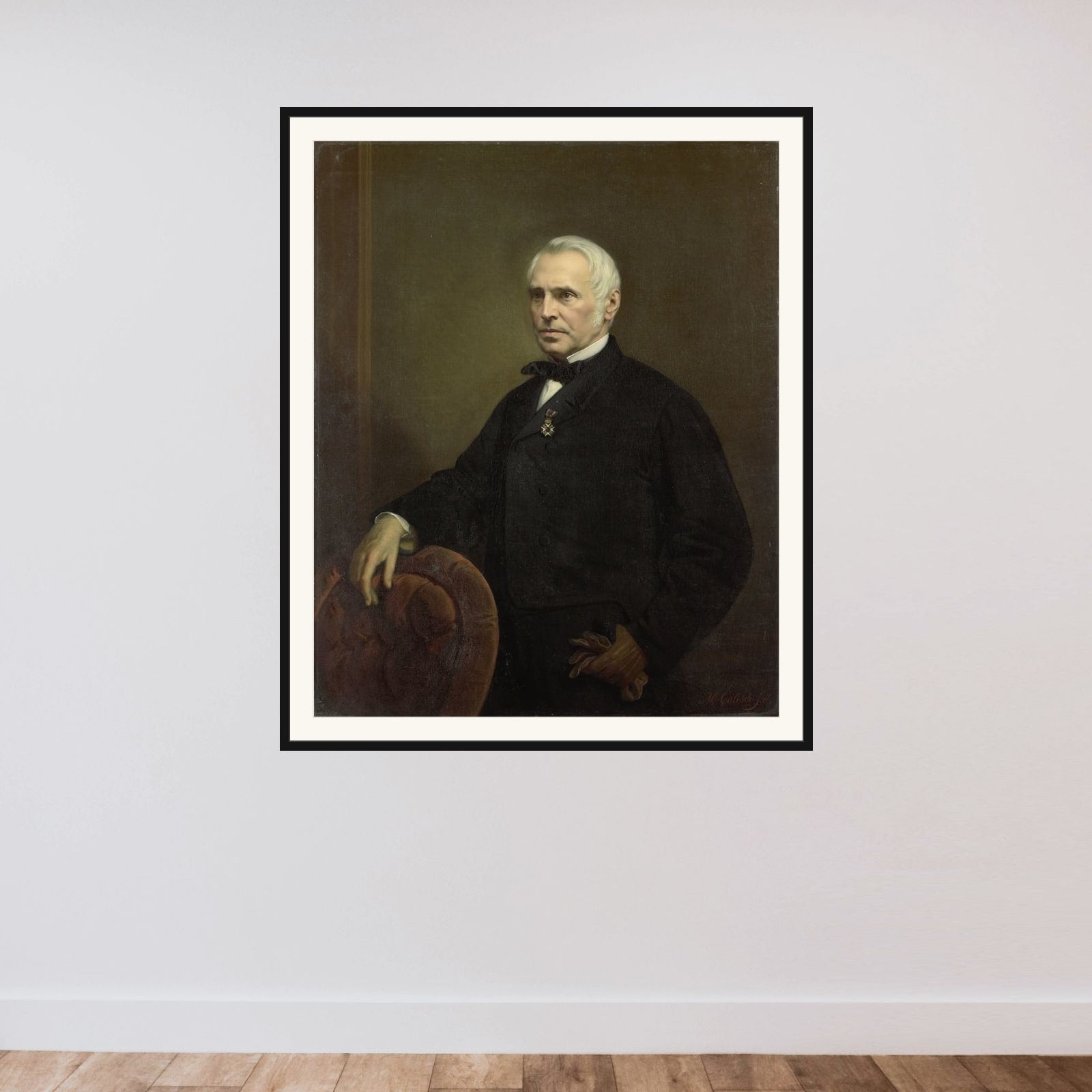 Cornelis Outshoorn (1810-75). Engineer and Architect framed — shown to scale