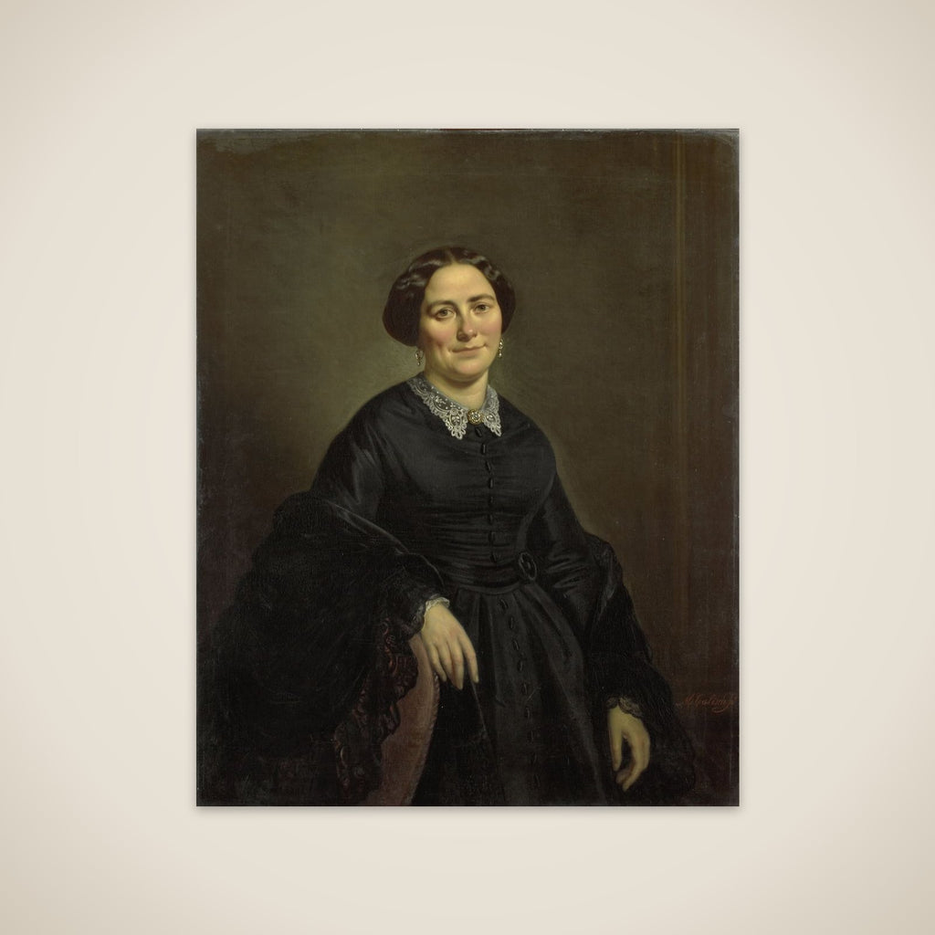 Johanna Christina Beelenkamp (1820-90). Wife of Cornelis Outshoorn unframed print