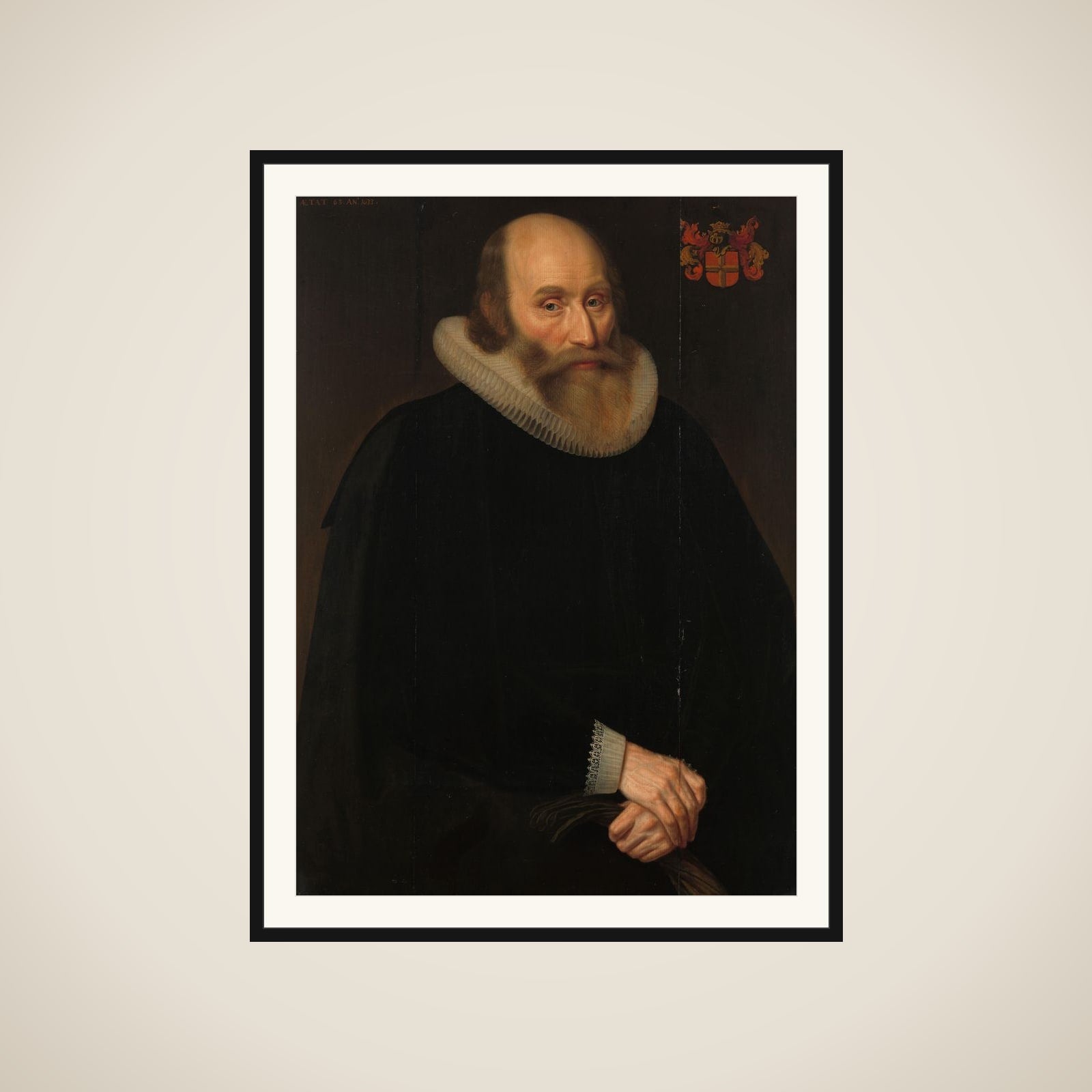 Portrait of Antonius Antonides van der Linden, Physician in Amsterdam framed