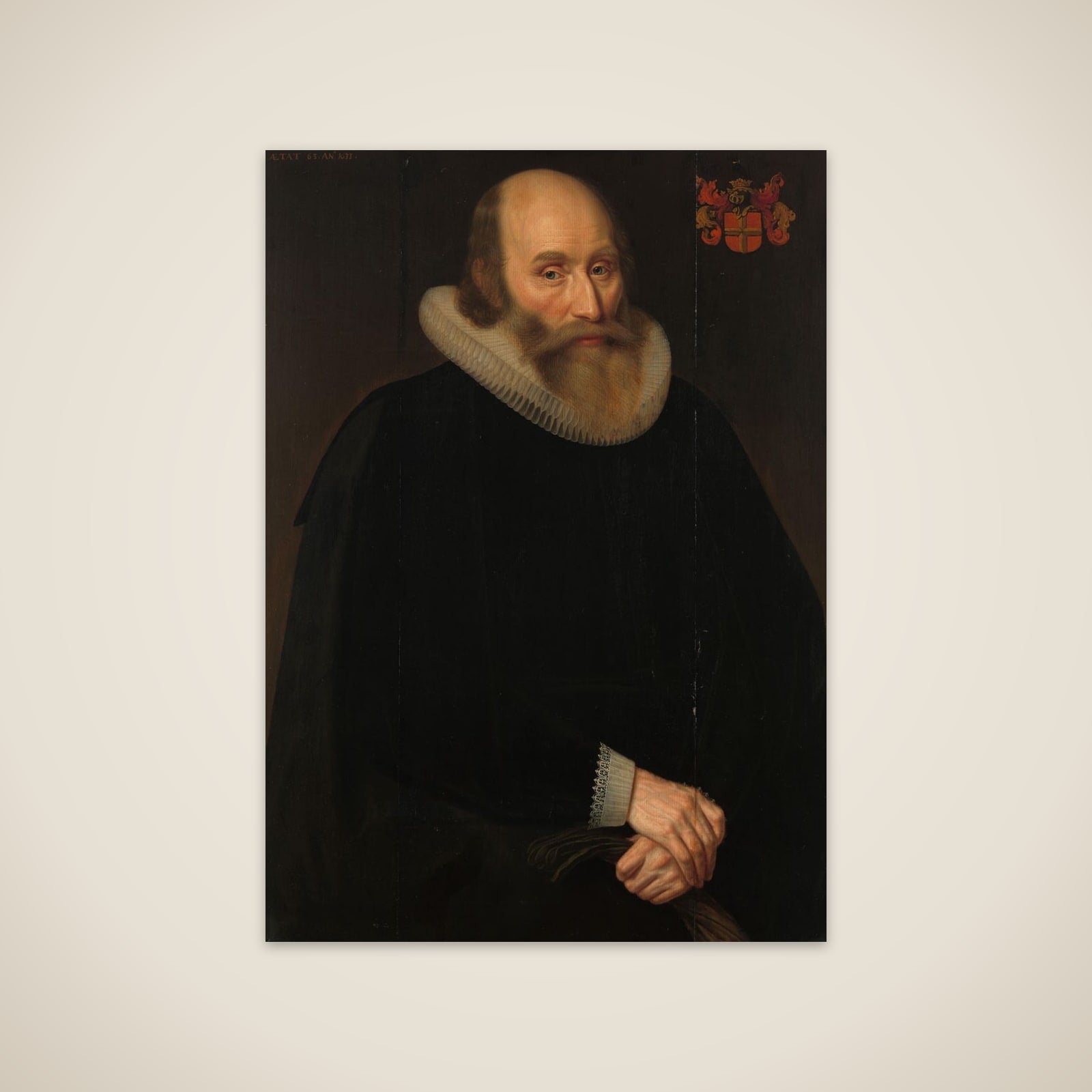 Portrait of Antonius Antonides van der Linden, Physician in Amsterdam unframed print