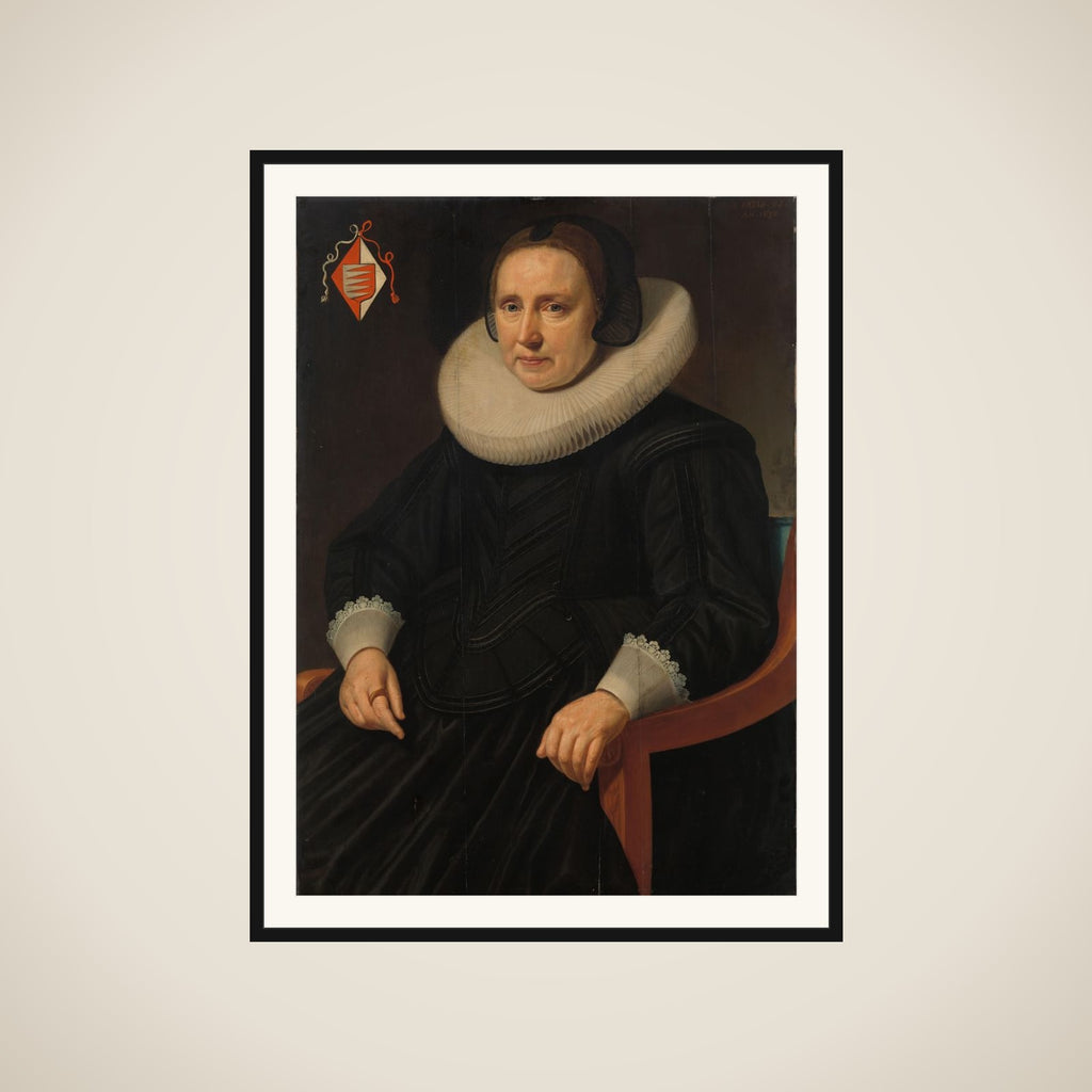 Portrait of Sara Sweerts de Weert, second Wife of Antonius Antonides van der Linden framed