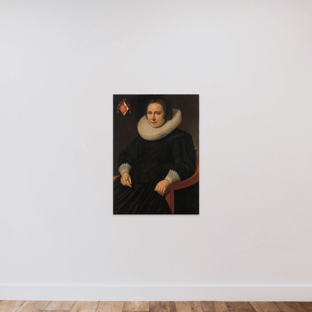 Portrait of Sara Sweerts de Weert, second Wife of Antonius Antonides van der Linden unframed — shown to scale
