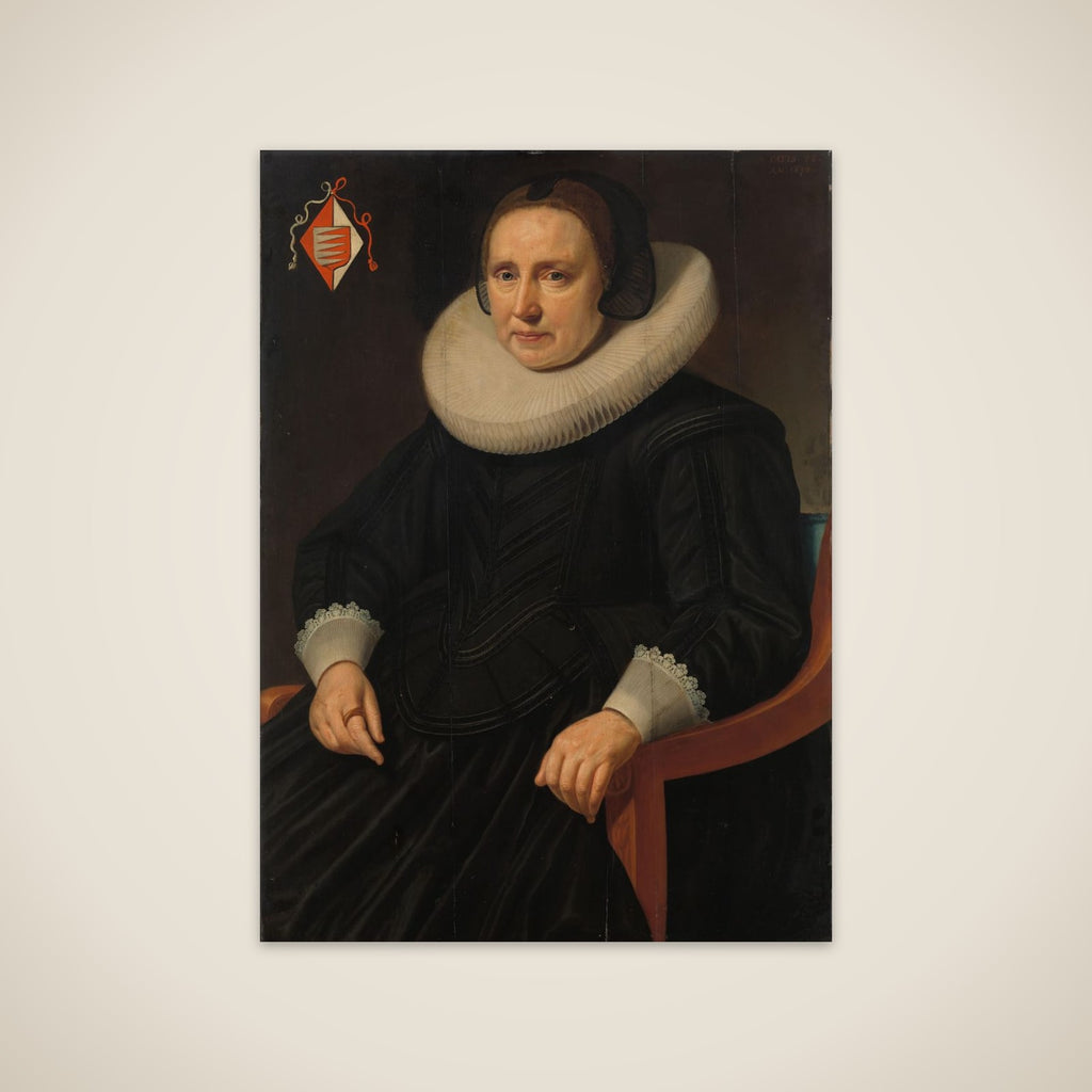 Portrait of Sara Sweerts de Weert, second Wife of Antonius Antonides van der Linden unframed print