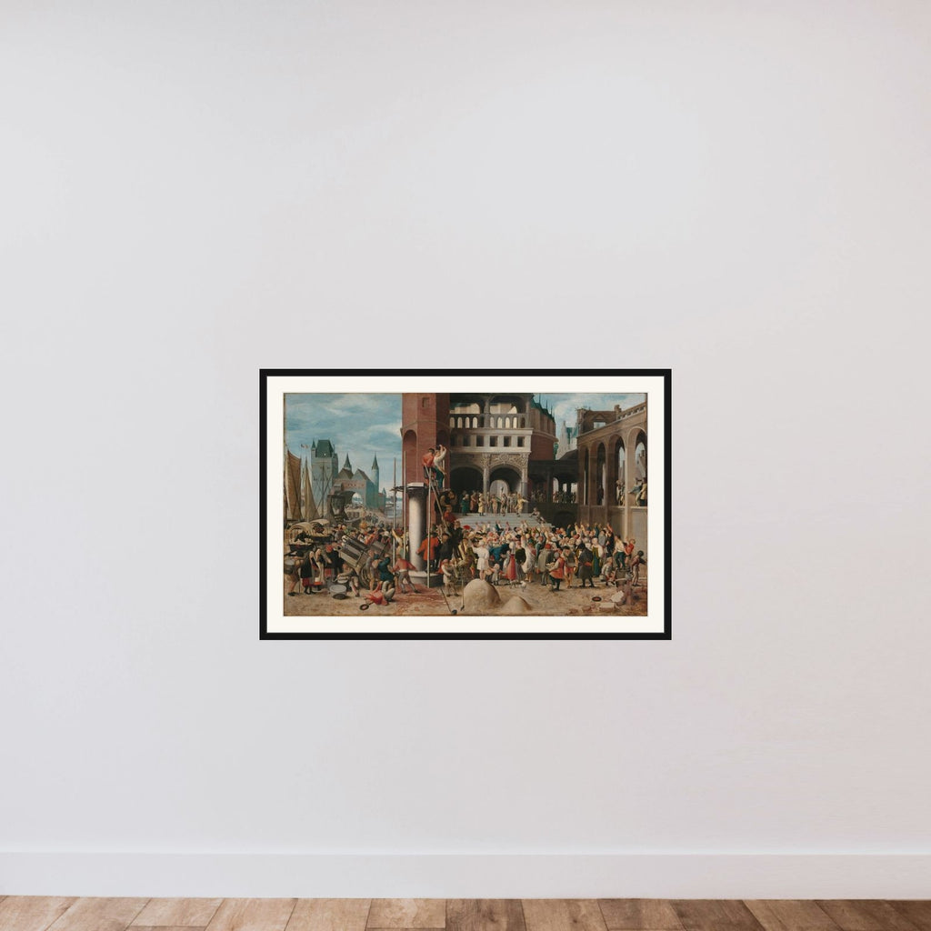 Ecce Homo framed — shown to scale
