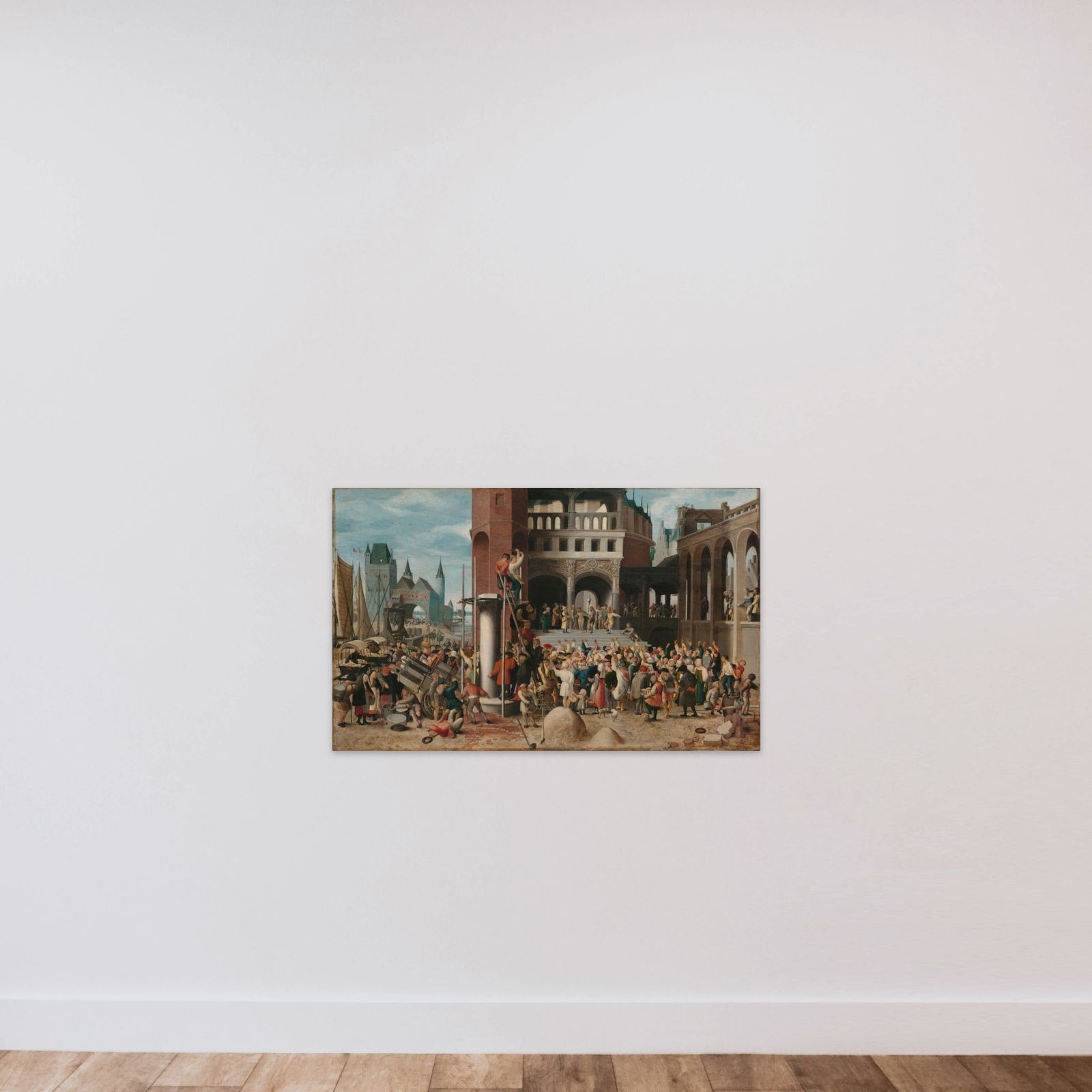 Ecce Homo unframed — shown to scale