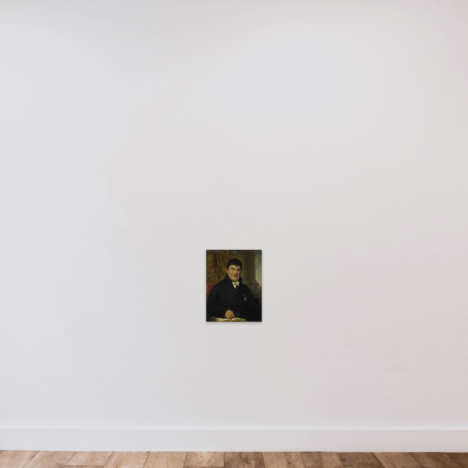 Dr Cornelis Hendrik à Roy (1751-1833), Physician and Biographer unframed — shown to scale