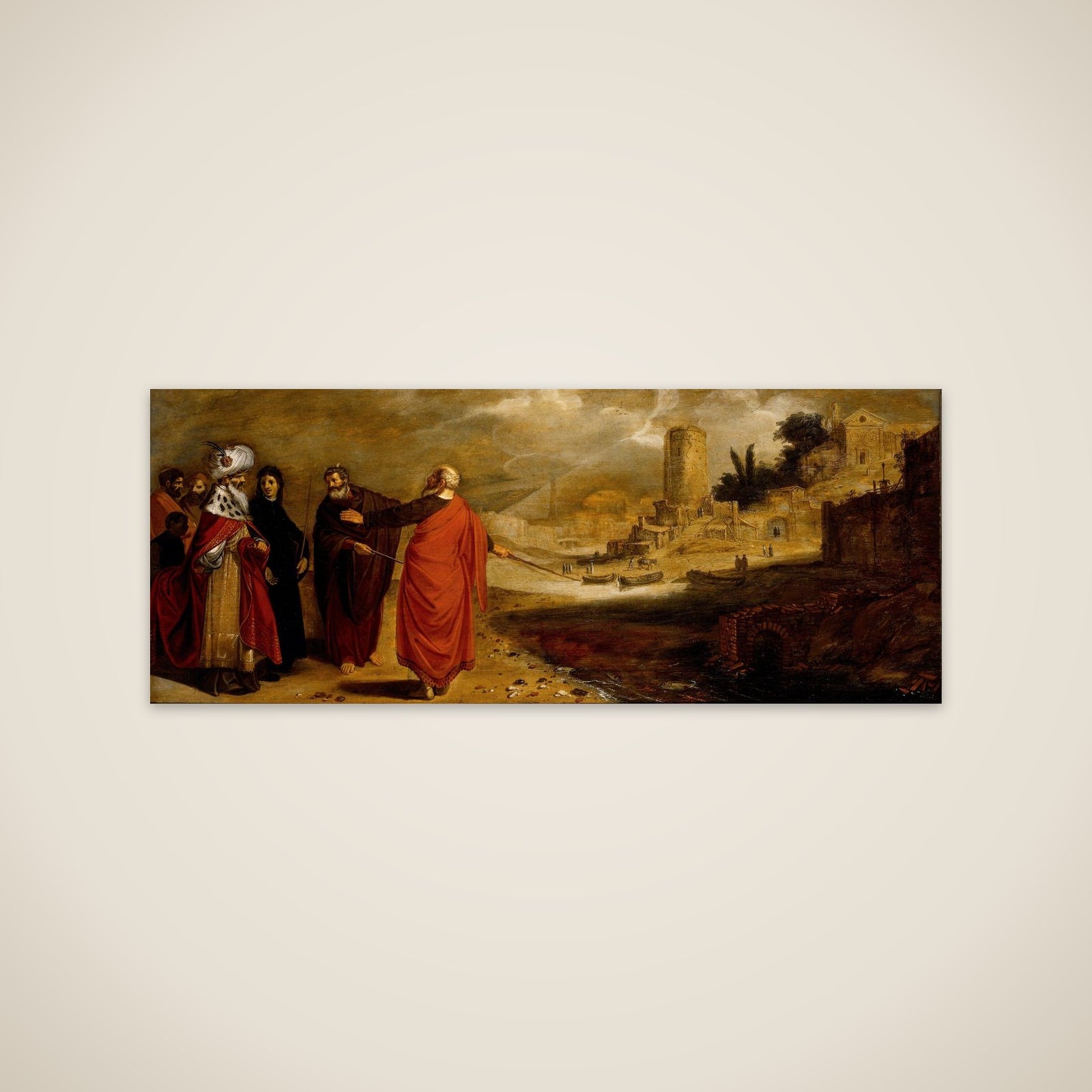 Aaron Changing the Water of the River into Blood unframed print