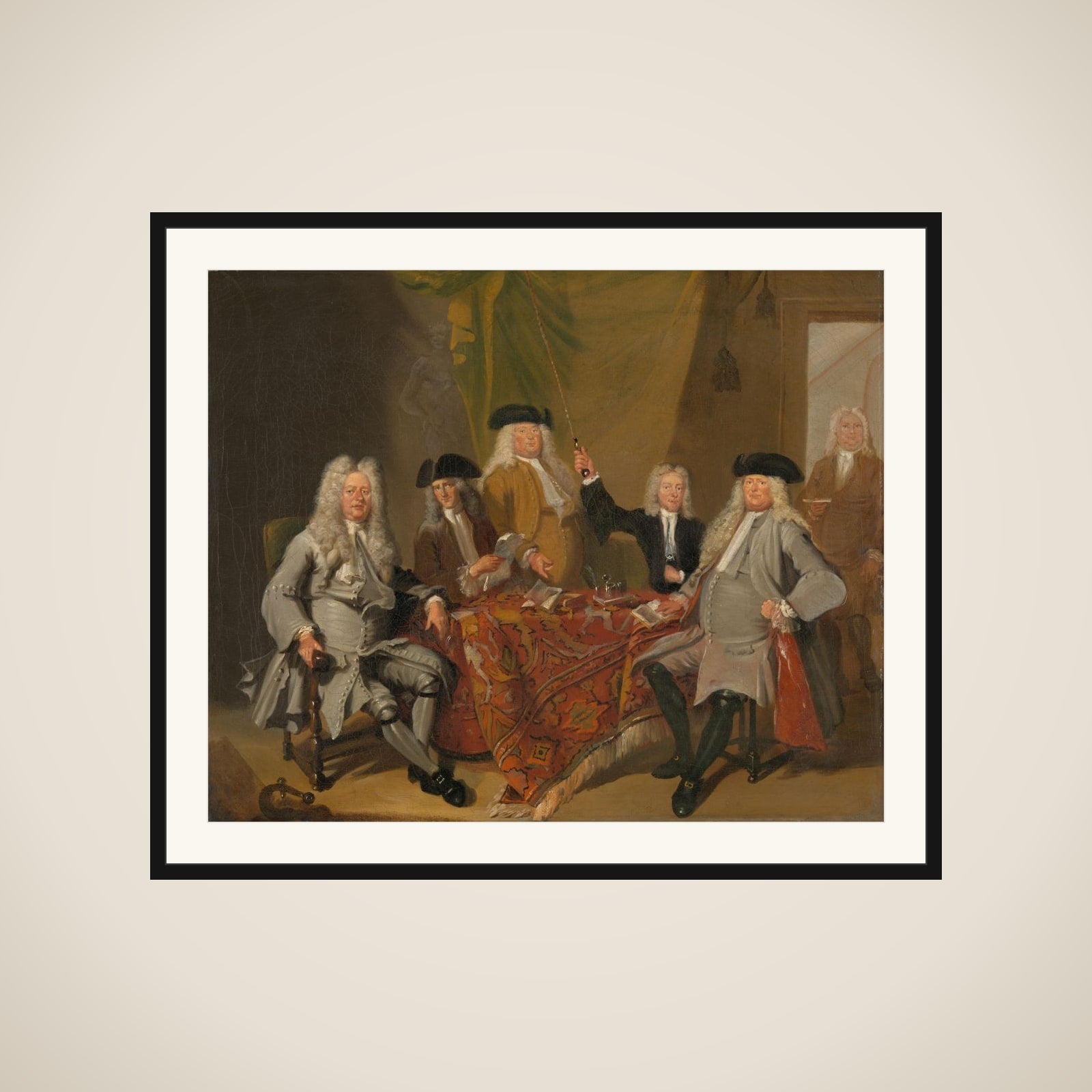 Inspectors of the Collegium Medicum in Amsterdam, 1724 framed